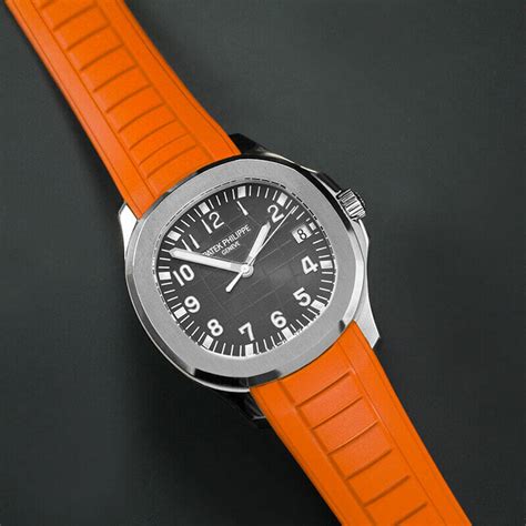 patek philippe 5160r 001|5167a with orange strap.